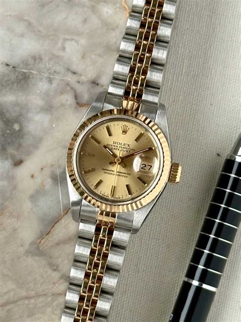 rolex lady datejust ref-69173 gold watch|Rolex serial number 69173.